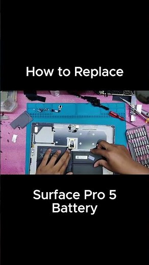 How to replace the Surface Pro 5 Battery #microsoftsurface #surface #surfacepro #surfacebook