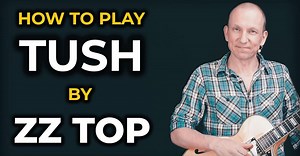 Learn how to play Tush the way Billy Gibbons plays it live! Tush is such a classic ZZ Top song, and it's both fun and a bit tricky to play. If you keep your guitar strung low, it's hard to do that thumb over the neck thing. The song is basically a typical blues, but it's more of a blues-rock style. The bass is thumping, and the guitar keeps chugging long. Tush is crowd pleaser for sure! I used two guitar tones from the Axe-Fx, hard panned left/right. The left guitar is a JCM 800 style preset, an