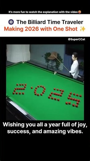 ​🎱 The Billiard Time Traveler | Making 2026 with One Shot ✨