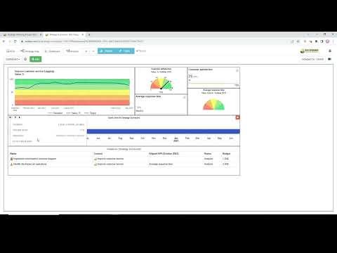Initiatives with Budgets and Timelines in BSC Designer