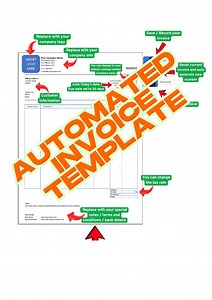Automated Invoice Excel Template: Small Business Finance Tracker (XLSM) - Etsy