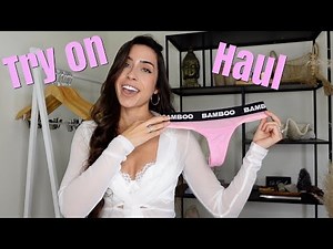 Try On Haul | Tiny See Through Lingerie G string Transparent Thong Panty Haul #056