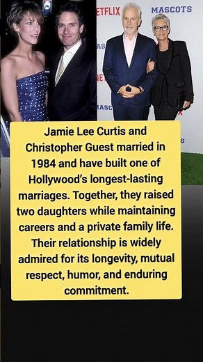 Jamie Lee Curtis & Christopher Guest: Hollywood’s Longest Lasting Love Story ❤️ #Shorts