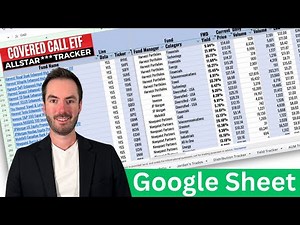 Google Sheets 2026 Covered Call ETF AllStar Tracker Tour