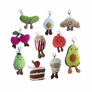 Plush Food Keychain | Kawaii Stuffed Bag Charm, Soft Gift - Etsy