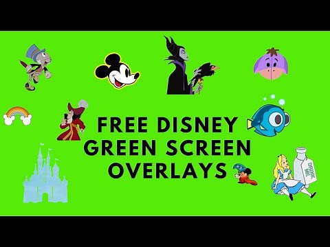 ***NEW DISNEY GREEN SCREEN OVERLAYS | FREE TO USE | NO COPYRIGHT GREEN SCREEN WITH DOWNLOAD LINKS***