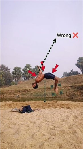 Wrong tutorial backhand spring ❌ #wrongtutorial #viralreels #youtubeshorts #kundanfilipar #shorts