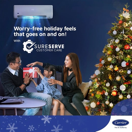 2K reactions · 47 shares | Why book a holiday staycation for P5,000/night when your family can have unli-fun at home for P1.13/hour?  Just make sure your Carrier Air Conditioner is in tip-top shape so you can maximize the #CarrierHolidayFeels! Book a maintenance service appointment through our 24/7 hotline #8863 5555 for the all season long. #TheAirAuthority | Carrier Philippines | Facebook