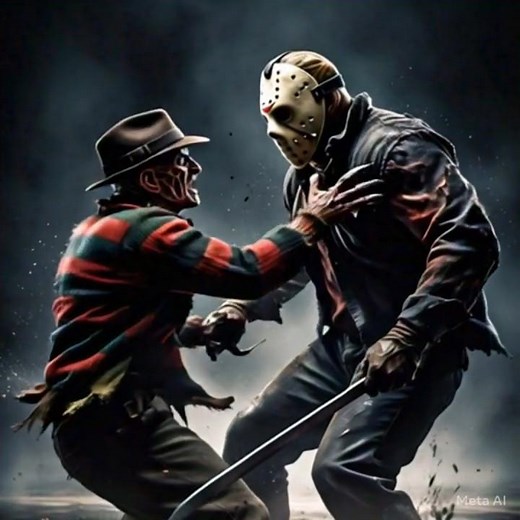 Freddy Krueger vs Jason Voorhees: The Battle of Horror Icons (AI Generated) #horrorstories #horror