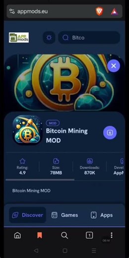 Bitcoin Mining MOD - BTC Mining Bitcoin Cloud Miner | Free btc mining | cloud mining #btcmining