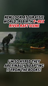 1.4M views · 15K reactions | T-REX RIVER RAFT SCENE from the Jurassic Park Books in REBIRTH! #JurassicWorld #JurassicPark #JurassicSaga #JurassicWorldDominion #LifeFindsAWay #IslaNublar #jurassicparktoys #TyrannosaurusRex #ChrisPratt #ScarlettJohansson #JonathanBailey #StevenSpielberg #JurassicWorldRebirth #movies #movie #marvel #mcu #dinosaur #dinosaurs #dinosaur #jurassicworldfallenkingdom #drex #trex #starwars #xenomorph #velociraptor #tyranosaurusrex | Yanni’s Nerdverse | Facebook