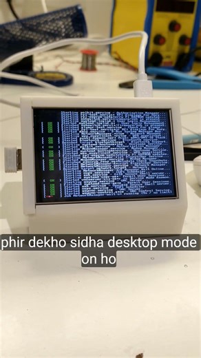 Mini computer using raspberry pi 5 and 3.5 inch touch display #raspberrypi