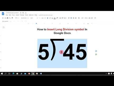 How to Insert Long Division symbol In Google Docs - [✔️ SOLVED ]