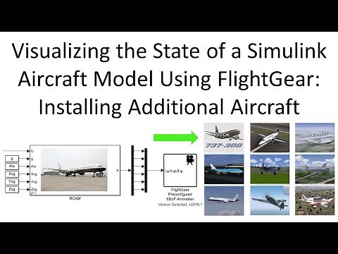 Visualizing the State of a Simulink Aircraft Model Using FlightGear: Installing Additional Aircraft