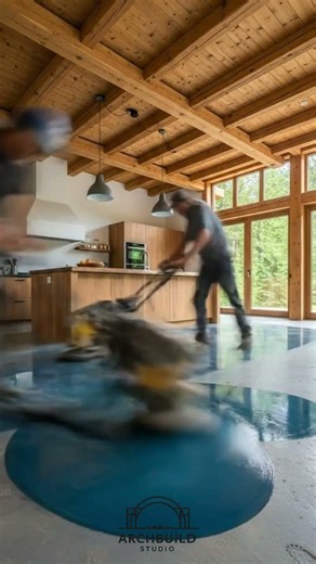 Crazy Idea: Casting a Real Pine Tree in Epoxy Floor! 🌲😱 | ArchBuild Studio