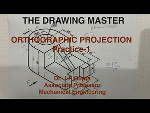 Orthographic Projection | Practice-1 | Engineering Drawing | Engineering Graphics