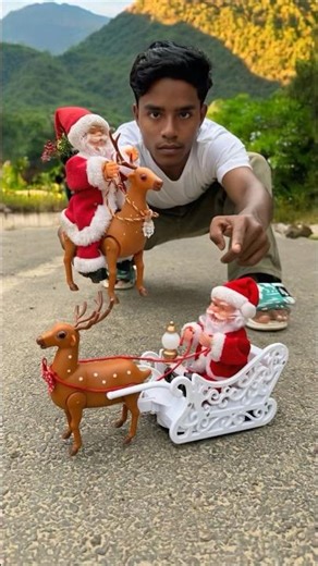 Amar Rc Santa Claus Deer Vs Santa Claus Sleigh Reindeer Gift