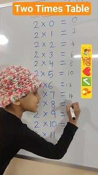 Two Times Table | Easy Trick for Kids | Learn 2 Times Table Fast #Shorts #maths #education