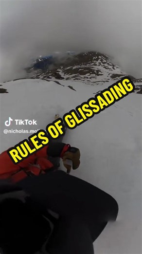 #onthisday rules of #glissading I’m #mountaineering and #climbing