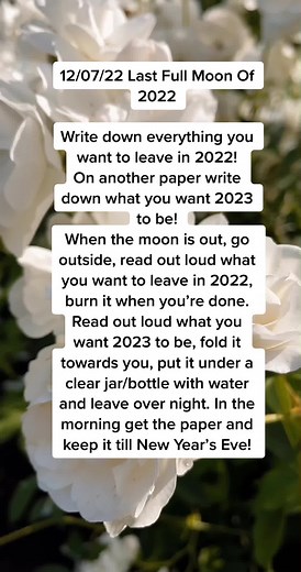 Manifestation Rituals for the Last Full Moon of 2022