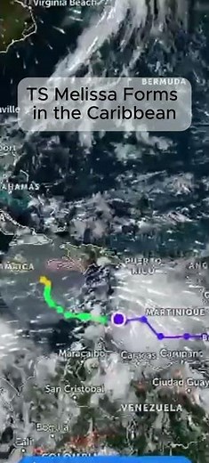 TS Melissa Forms in the Caribbean