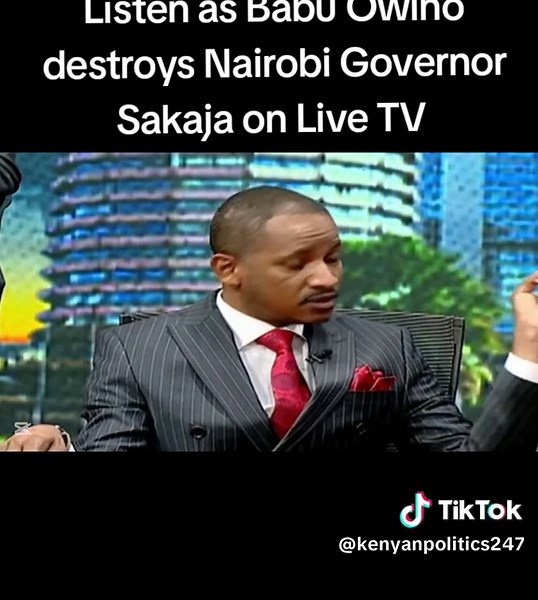 Babu Owino's Heated Debate Against Sakaja on Citizen TV