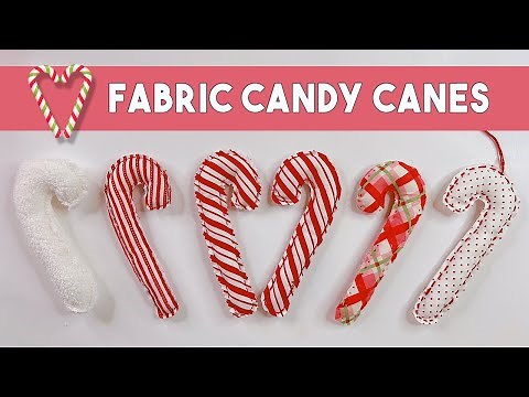 Slow Stitching Projects | How to Make Fabric Candy Canes | DIY Fabric Candy Canes for Ornaments
