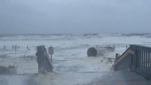 8.4K views · 80 reactions | WATCH: Video from the Myrtle Beach Boardwalk near 8th Avenue North shows waves crashing near the boardwalk and an apparent pipe that has washed ashore. https://bit.ly/3y4y3hi | WBTW News13 CBS | Facebook
