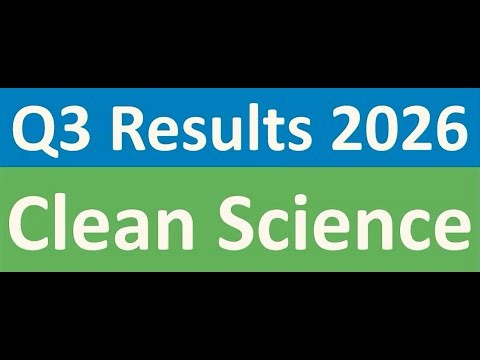 Clean Science q3 results 2026 | Clean Science results today | Clean Science Share News