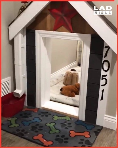 10M views · 36K reactions | This guy built the ultimate dog house complete with a gutter system and automated lighting  | LADbible | Facebook
