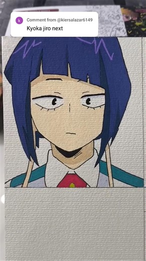 Painting Jiro from My Hero Academia. #ardrawing #acrylicpainting #sketch #anime #myheroacademia