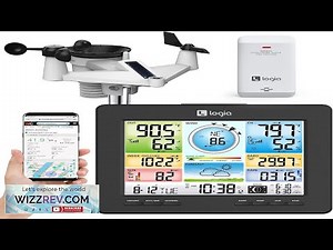 Logia 18 in 1 Wi Fi Weather Station with 7 in 1 Solar Sensor Array Temperature Humidity Review