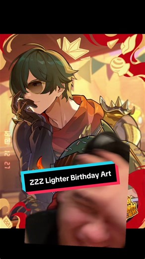 Lighter Birthday Art in Zenless Zone Zero