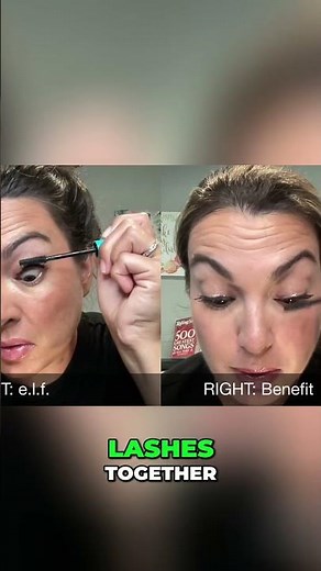 e.l.f. vs. Benefit Mascara: Second Coat Magic! #shorts