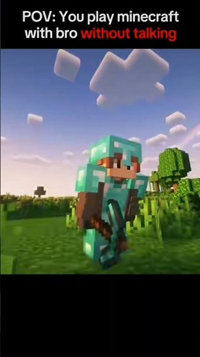 Really the best way to communicate in Minecraft when u and ur bro ain't on a call#minecraftmemes