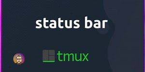 clean up tmux status-bar