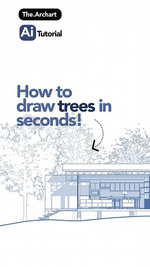 Shweta Hingane | Architecture & Design Educator on Instagram: "🤯 Save this super useful tip for next drawings. As a student, I used to trace these trees in autoCAD. But illustrator made it so easy!! Try this tip and fasten your workflow. I going to post such more tips from now on as I am also learning the illustrator as a beginner! So will keep sharing the progress with you all. Follow @the.archart for more! 🚀 Don’t forget to checkout the Specially curated courses for architecture, interior de