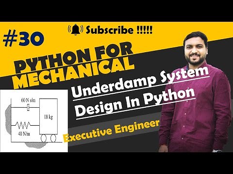 Vibration in Python | Python for mechanical engineer | Python Basic Tutorial