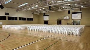 Presenting to Year 8 Students at Harrisdale High