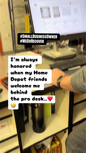 Probably more honored More than I should be lol it’s a small thing, but I love my friends at Home Depot and I love when they treat me like more then a customer ❤️🤣 #chaseyourdreams #possible #change #transform