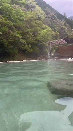 奈良 十津川村 【上湯温泉】 奥吉野の秘湯 川沿いの絶景露天風呂✨ #奈良 #温泉 #秘湯 #秘境 #絶景