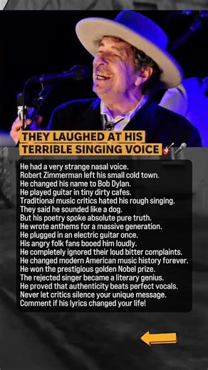 Critics Laughed At Bob Dylan's Voice