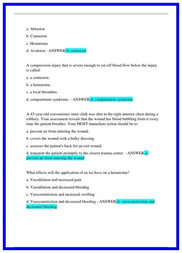 WEST COAST EMT BLOCK 4 FINAL EXAM NEWEST ACTUAL EXAM COMPLETE WITH ALL QUESTIONS AND CORRECT DETAILE