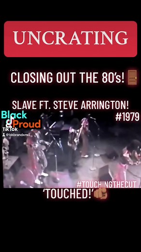 1979. Slave Ft/Steve Arrington. Originated in Ohio, the funk band was popular in the late 1970s and early 1980s. Steve Arrington joined the band in 1975, originally as a Percussionist, then later becoming the drummer and a backing vocalist. Eventually, taking over as lead, singing on the hit singles Just a Touch of Love, and Watching You. Written by Jimmy Douglass, Steve Washington. For Slave’s 1979 album Just A Touch Of Love. Just A Touch Of Love single made #9/BB R&B Charts; #26/BB Dance Chart