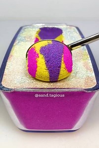 Colorful sand art with texture and shapes