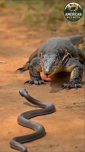 Monitor Lizard Attacks Snake – Unbelievable Fight #wildlifeshorts #birds #animalattack