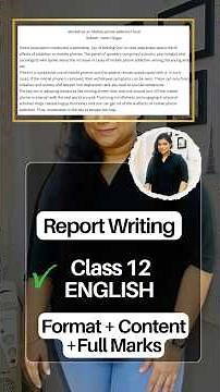 Class 12 CBSE Report Writing | Sure 5 Marks Format, Starting Lines & Sample | CBSE 2025