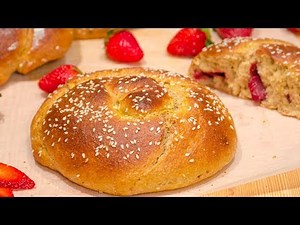 Τσουρέκια γεμιστά, με αλεύρι ολικής και μέλι, χωρίς μίξερ