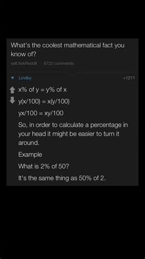 the math trick that makes percentages easy | Subscribe for more #motivation 😊👍