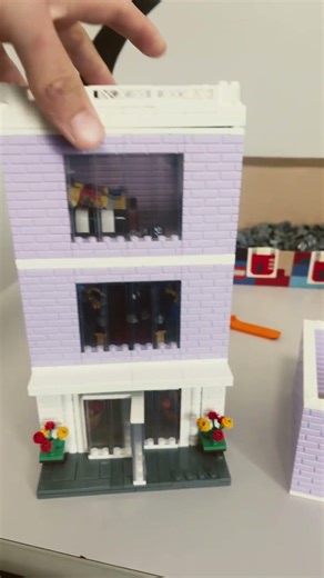 New floor to the lavender modular building! #lego #legobuildings